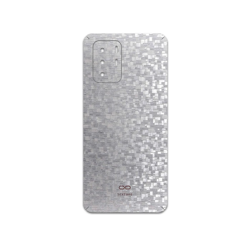 برچسب پوششی ماهوت مدل Silver-Silicon مناسب برای گوشی موبایل شیائومی Redmi Note 10 Pro (China)