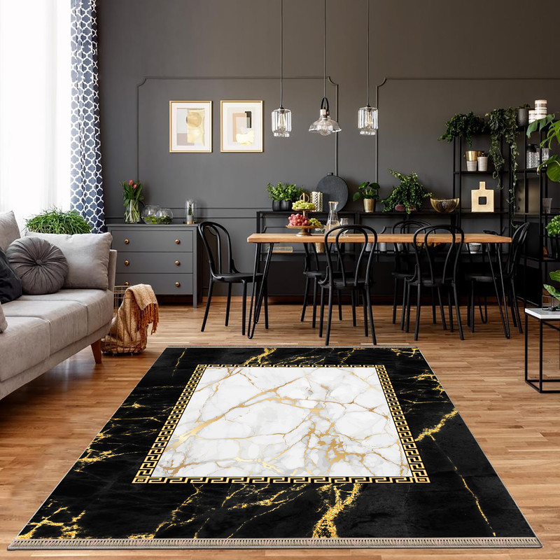 فرش پارچه ای مدل ترمز دار طرح سنگ