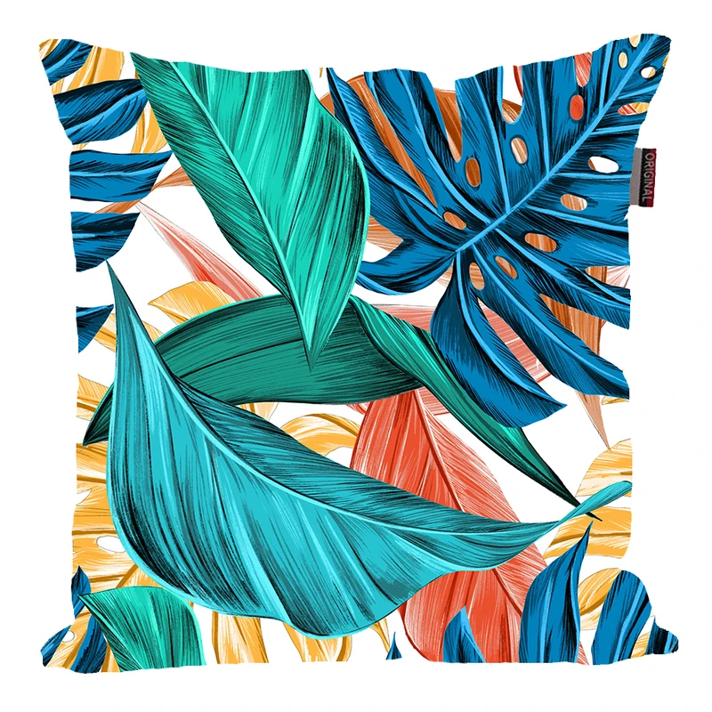 کوسن پاد آفرین مدل فانتزی طرح گل و برگ کد PK40618