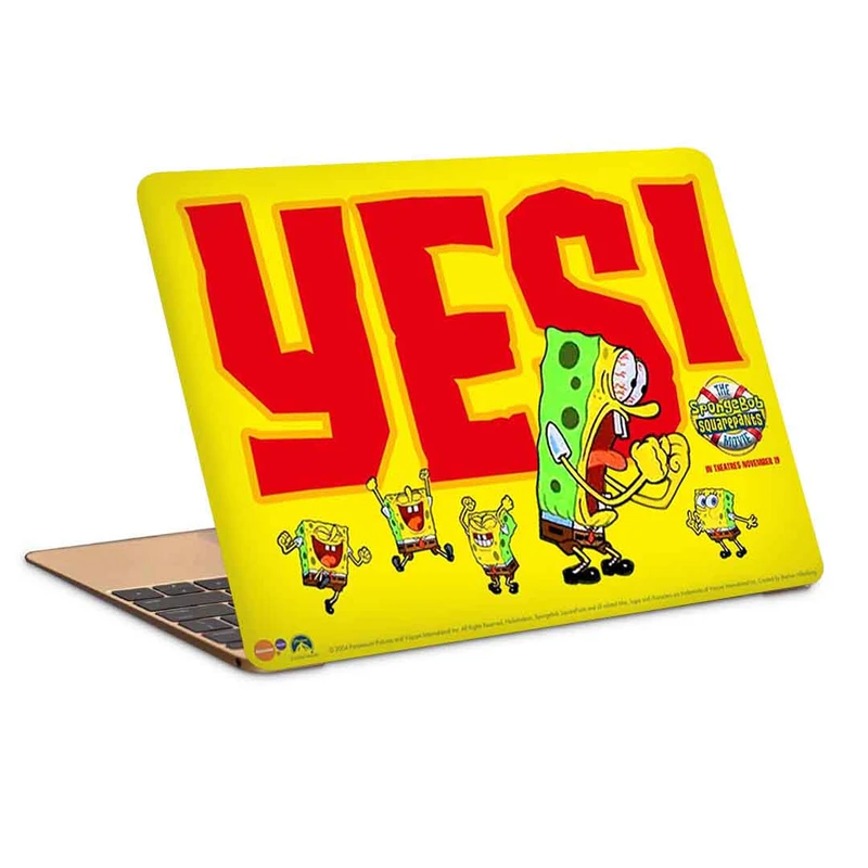 استیکر لپ تاپ طرح spongebob 23کد c-882مناسب برای لپ تاپ 15.6 اینچ