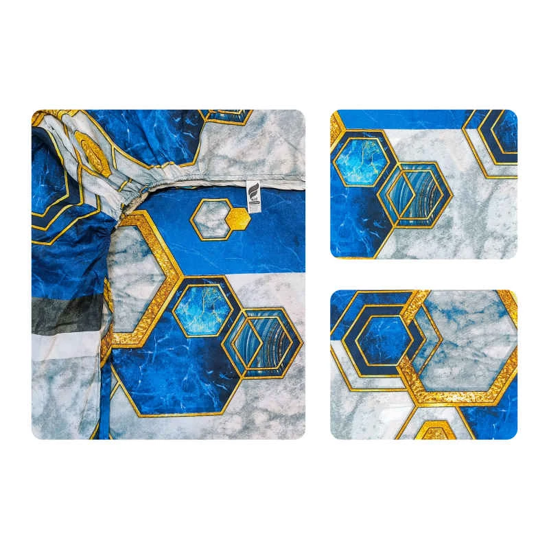 سرویس ملحفه آدنو مدل آذین کد CH135 دونفره 3 تکه