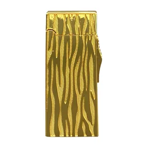 فندک مدل دکمه ای طرح آتشین کد DKD-1676