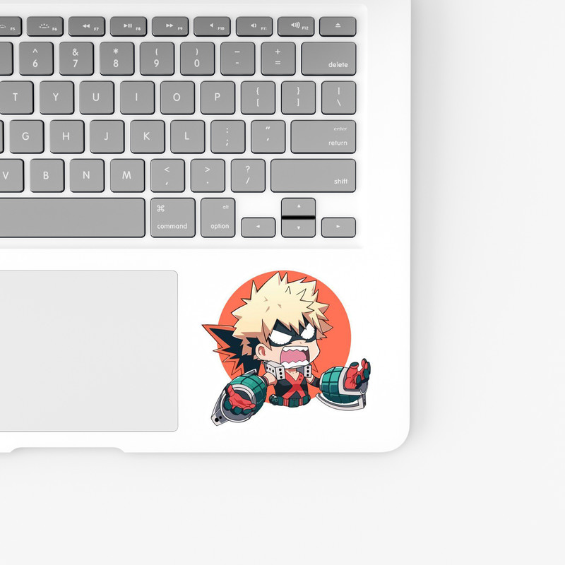 استیکر لپ تاپ و موبایل بووم طرح انیمه My Hero Academy مدل Bakugo Dynamito کد JD35