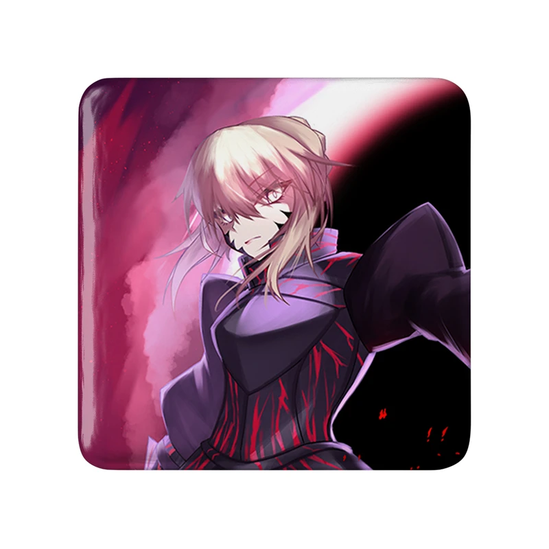 مگنت خندالو طرح التر انیمه فیت استی نایت Fate Stay Night  مدل مربعی کد 22735