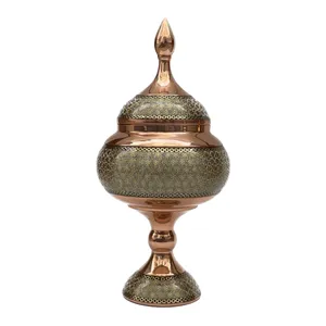  شکلات خوری خاتم کاری مدل پایه دار