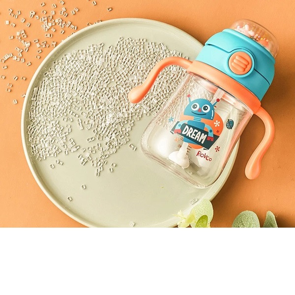 لیوان آبمیوه خوری رووکو مدل ربات نی دار گنجایش 260 میلی لیتر