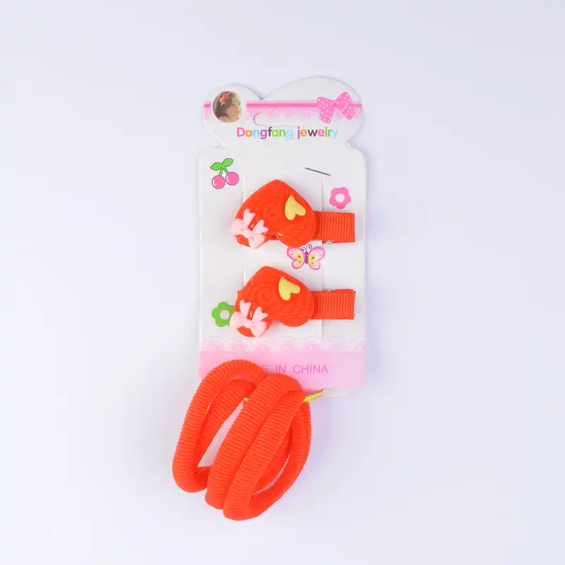 ست کش و گیره مو زنانه مدل قلب بسته 6 عددی