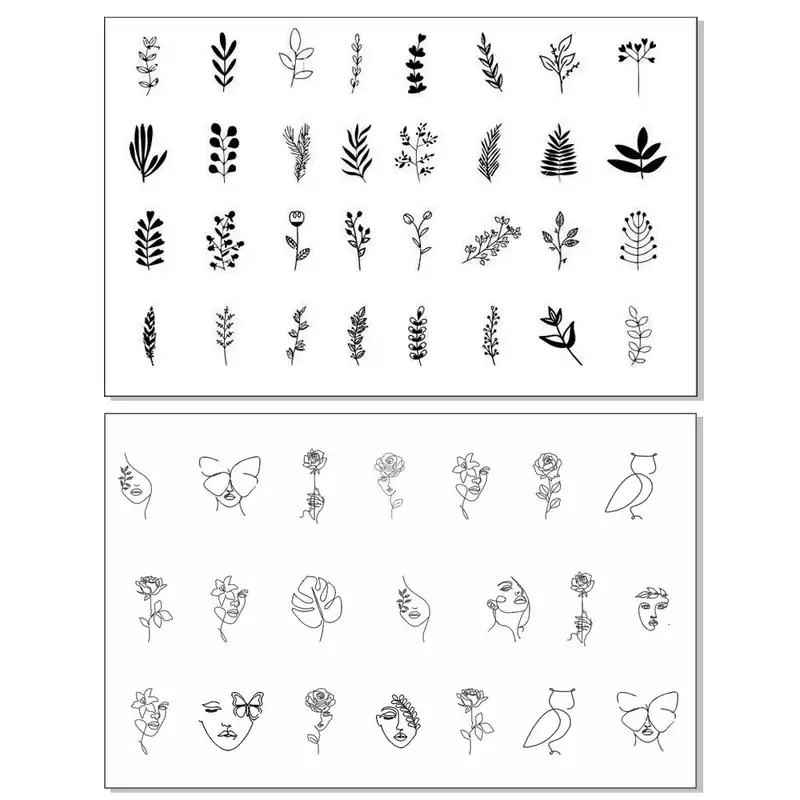 برچسب لنز ناخن کد BLNG6625 مجموعه 2 عددی