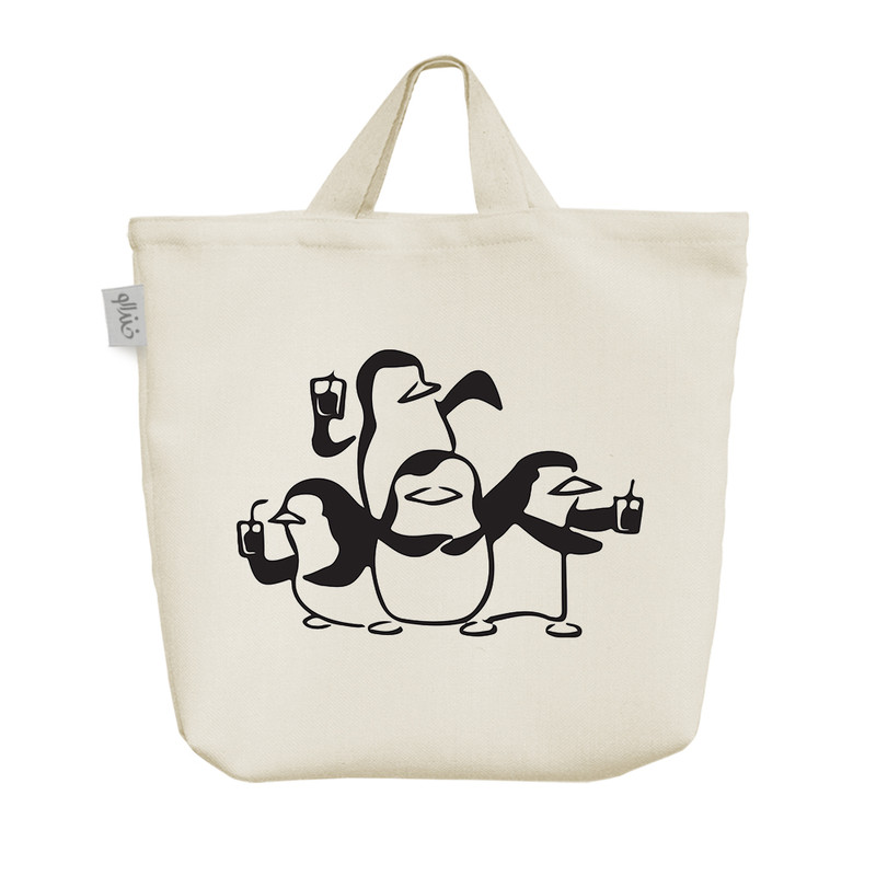 ساک خرید خندالو مدل پنگوئن ها کد 8965