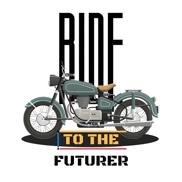 استیکر پارچه و لباس پاد آفرین مدل ورزشی طرح موتورسواری کد S5254