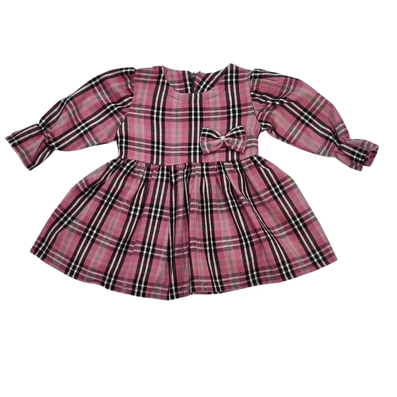 پیراهن آستین بلند یقه گرد دخترانه مدل 30