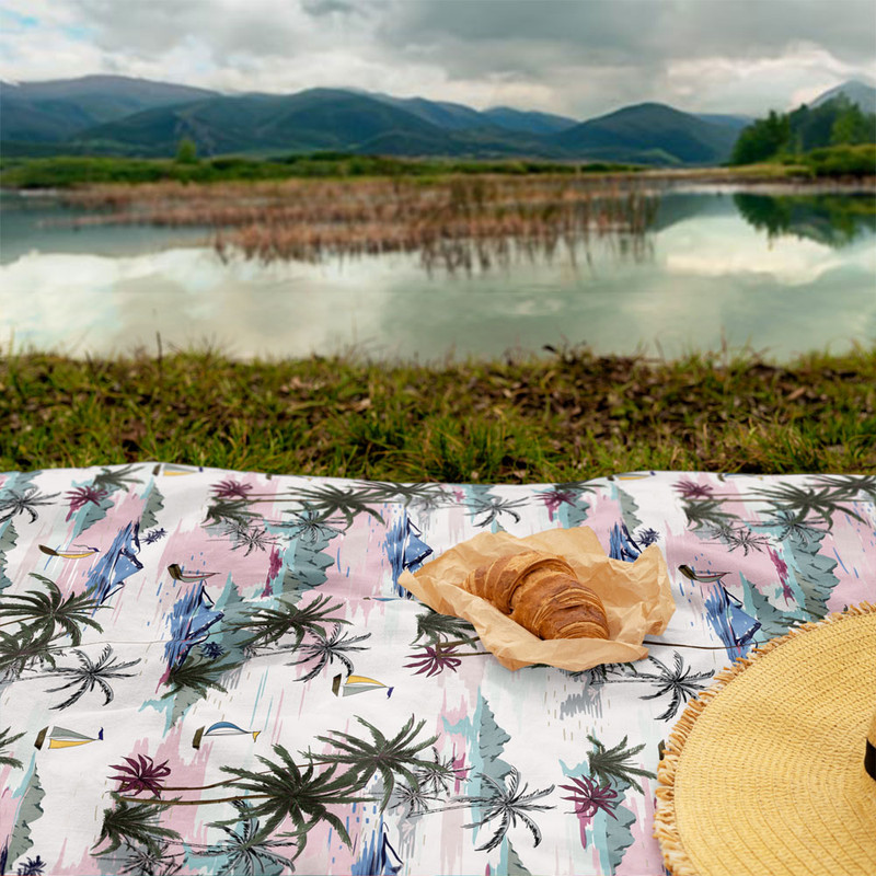 شال مبل طرح هاوایی سان سِت کد H2SH1001 سایز 100x180 سانتی متر