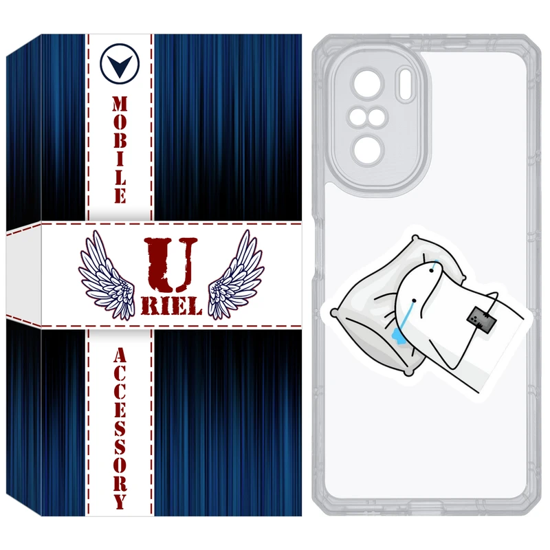 کاور یوریل مدل Clear کد 81 طرح غمگین مناسب برای گوشی موبایل شیائومی Poco F3 / Redmi K40 / K40 Pro