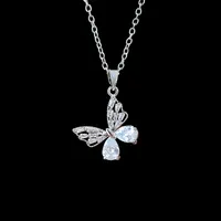 گردنبند دخترانه مدل پروانه ظریف جواهری کد Art97