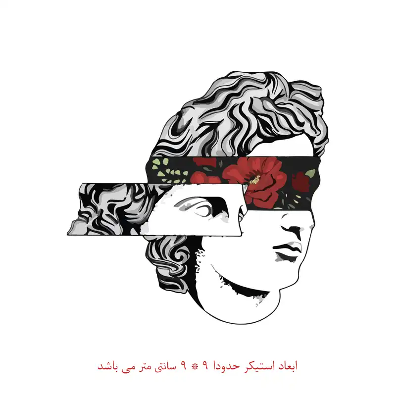 برچسب لپ تاپ طرح الهه یونانی کد 1554