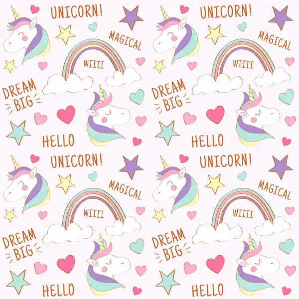 چرم مصنوعی طرح یونیکورن مدل FLA190813