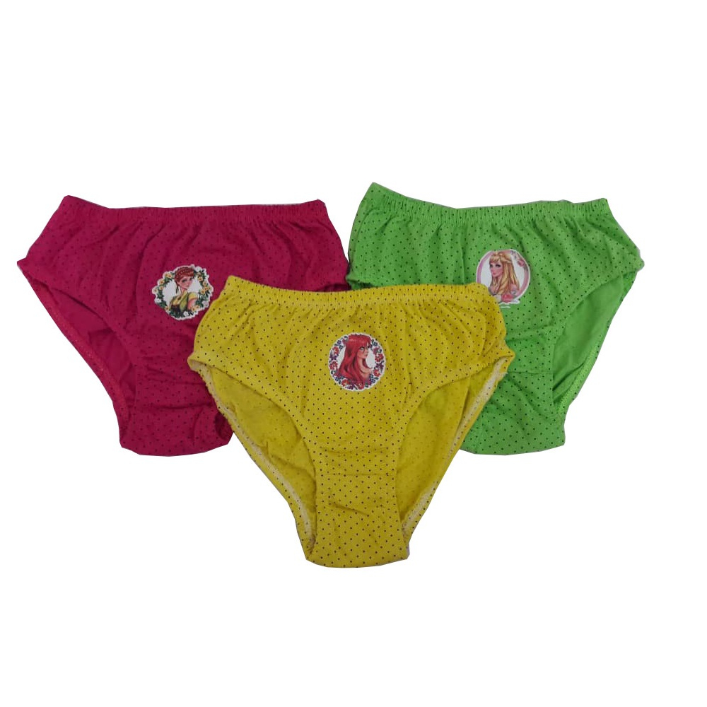 شورت دخترانه مدل خالدار باربی مجموعه ۳ عددی