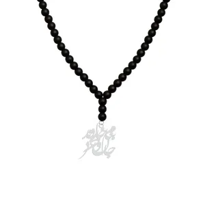 گردنبند نقره زنانه هایکا مدل بنام خداوند جان و خرد کد n.ha1-750