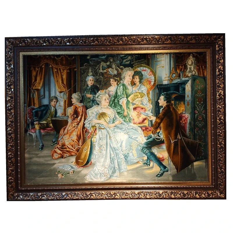 تابلو فرش دستباف مدل شاعر جوان کد 5033