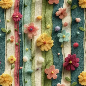 پارچه ملحفه عرض 1.5 متر پارچه باما طرح سه بعدی گل تانا کد 5014892 رنگ سبز