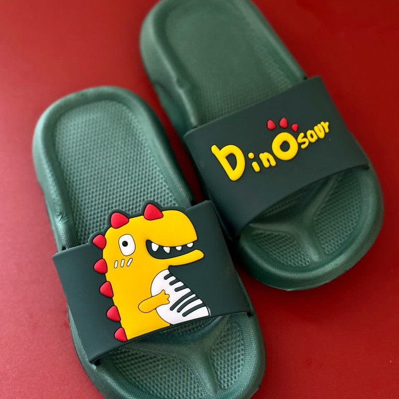 دمپایی حمام زیتون مدل دایناسور