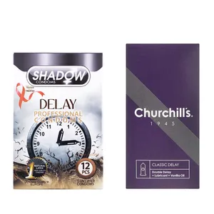 کاندوم چرچیلز مدل Classic Delay بسته 12 عددی به همراه کاندوم شادو مدل Delay بسته 12 عددی
