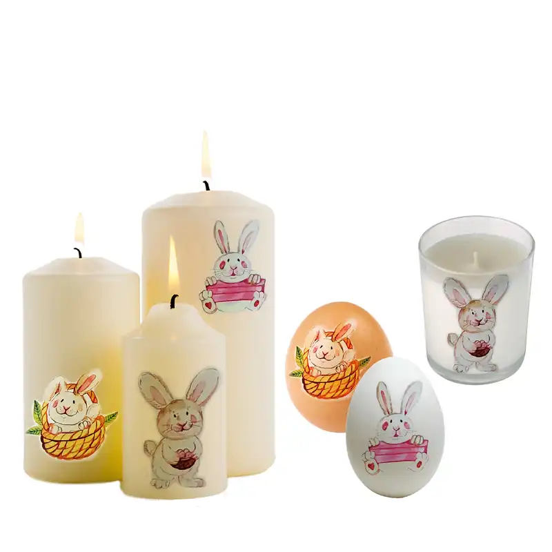 برچسب ترنسفر مدل خرگوش و سبد حصیری