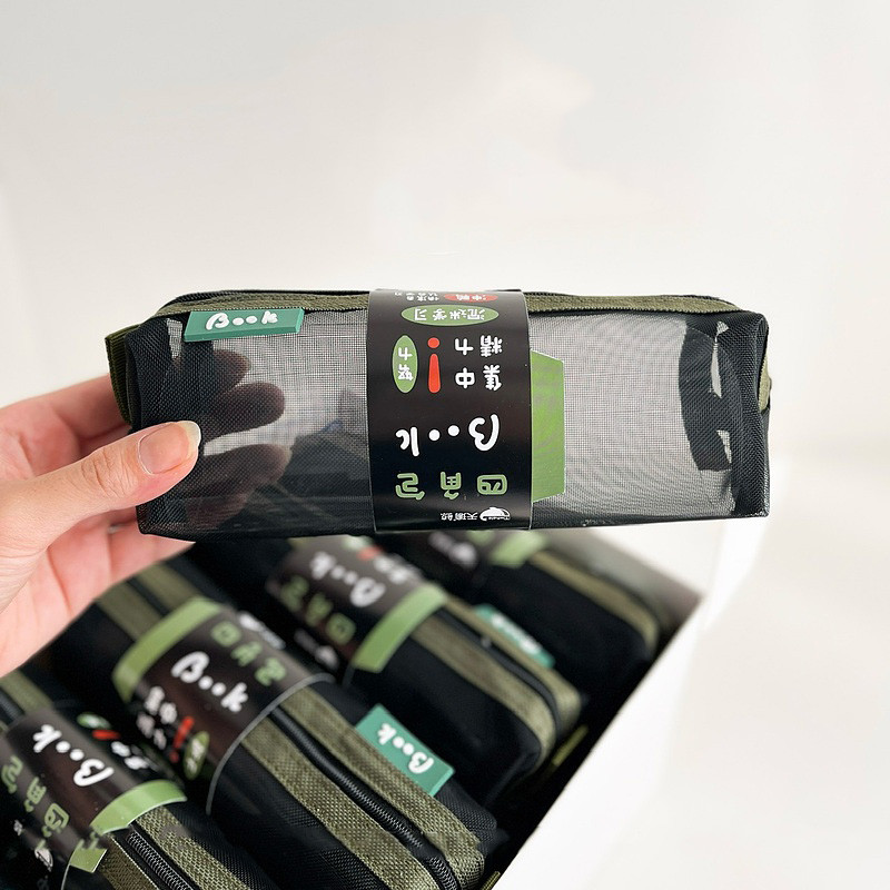 جامدادی بوک مدل توری شفاف طرح پینترستی