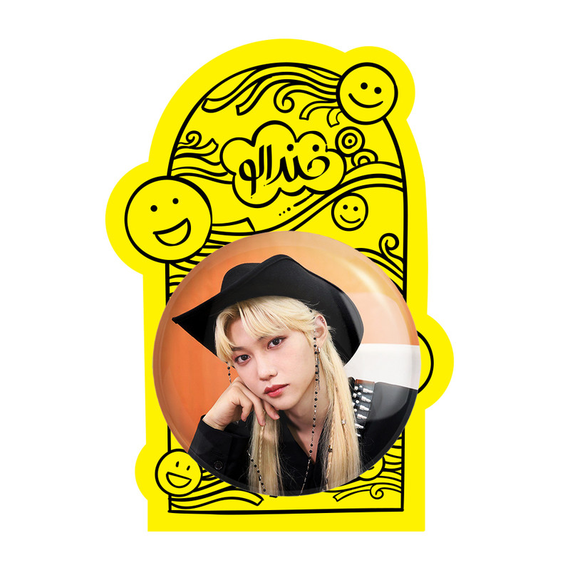 آینه جیبی خندالو طرح فلیکس گروه استری کیدز Stary Kids مدل تاشو کد 16871