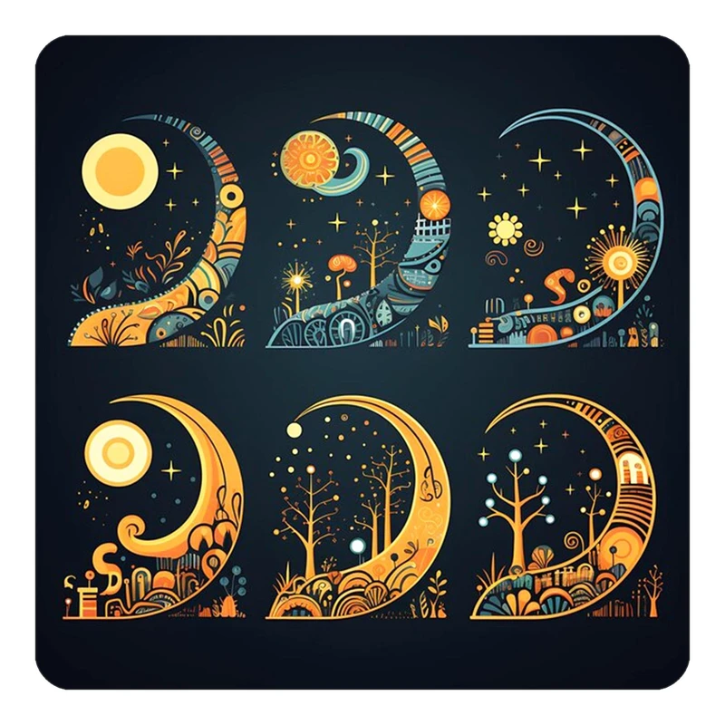 مگنت کاکتی طرح ماه و ستاره مدل mp51068