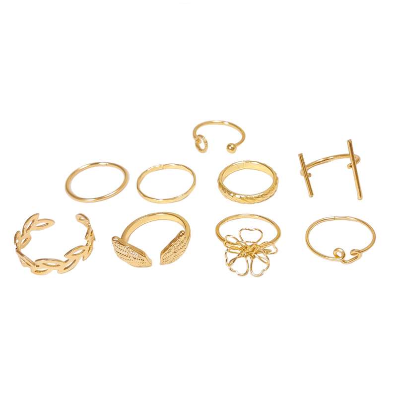 انگشتر زنانه مدل Rns4 مجموعه 9 عددی