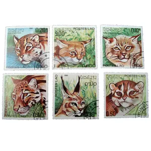 تمبر یادگاری مدل گربه سانان کد bc-1900 مجموعه 6 عددی