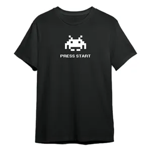 تی شرت آستین کوتاه زنانه مدل Game کد M10 رنگ مشکی