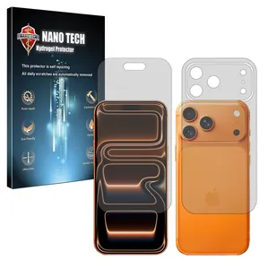 Nano tech Tough model Matte screen protector suitable for Apple iPhone 17 Pro mobile phone along with the back protector