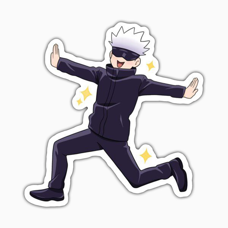 استیکر لپ تاپ و موبایل بووم طرح انیمه Jujutsu Kaisen مدل Gojo Saturo کد SM32
