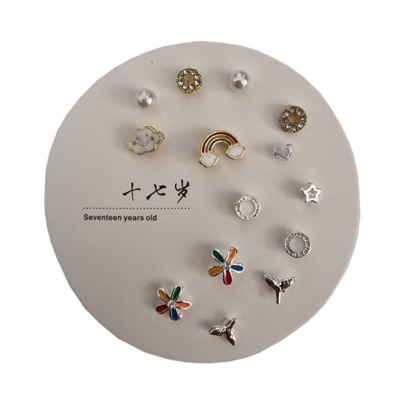 گوشواره زنانه مدل Cute مجموعه 7 عددی