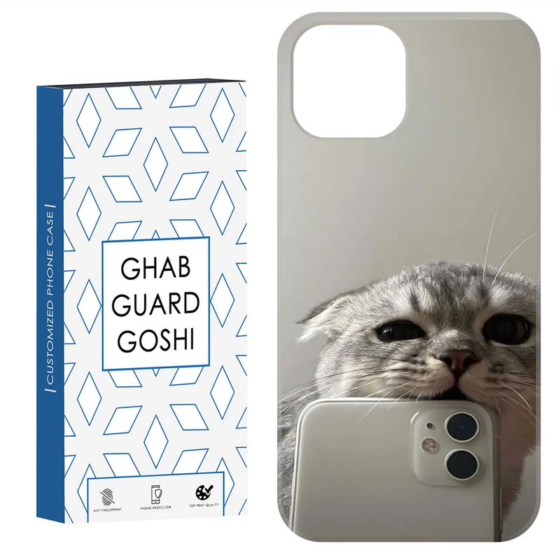 کاور قاب گارد گوشی طرح گربه سلفی کد Dimo-206 مناسب برای گوشی موبایل اپل  IPHONE 15   