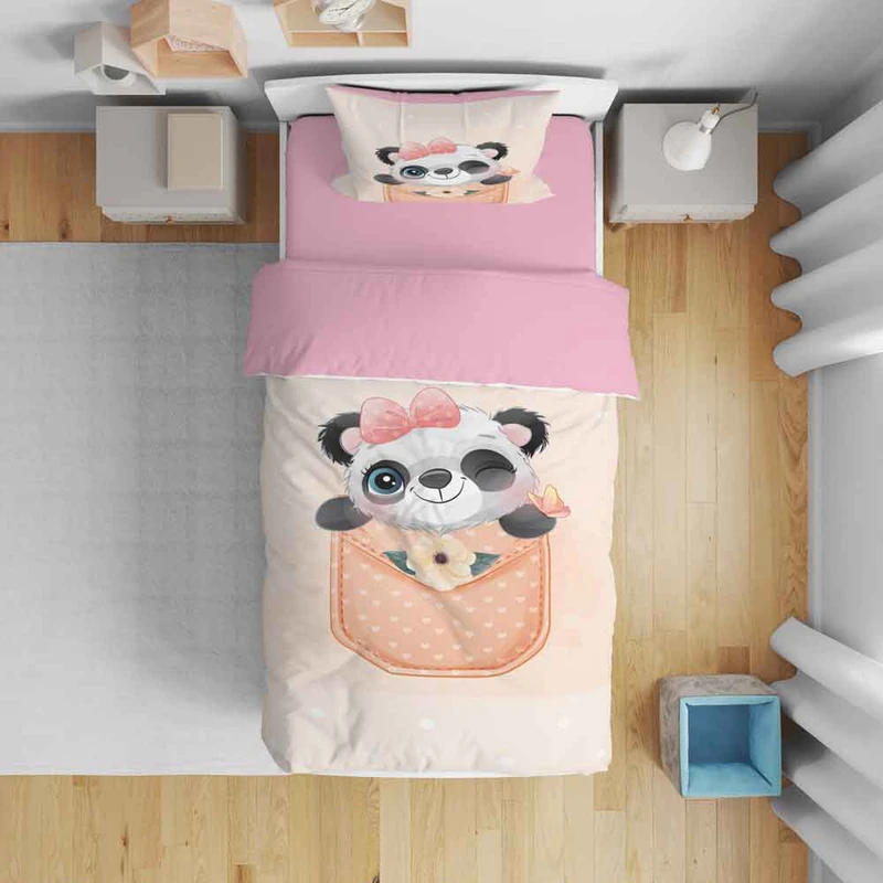 سرویس روتختی نوپه هوم مدل پاندا کوچولو T6022 تک نفره 5 تکه