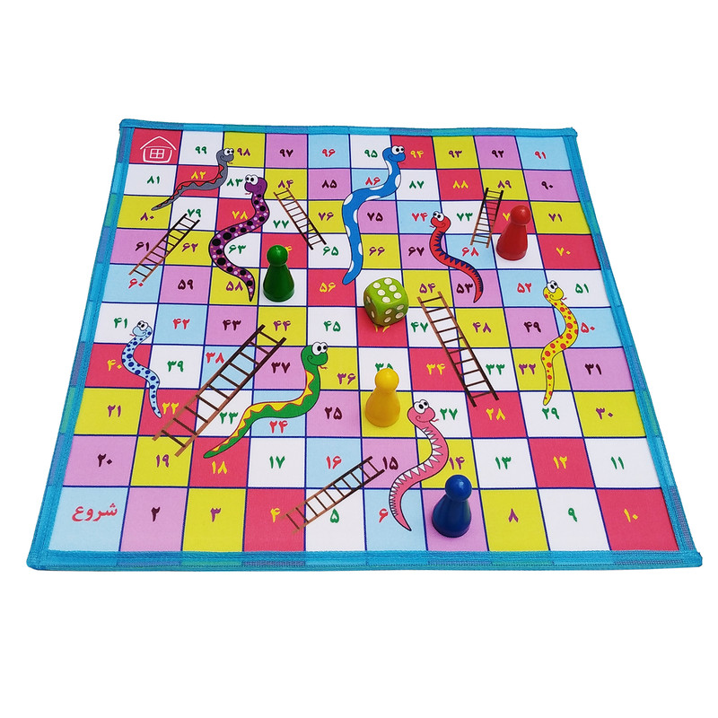 بازی فکری مدل منچ مارپله مجموعه 2 عددی