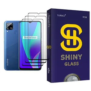 Atouchbo Shiny Glass MIX003 Screen Protector For Realme C15 Pack Of 3