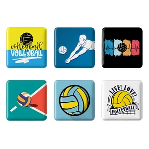 مگنت خندالو طرح والیبال Volleyball کد 1703B مجموعه 6 عددی