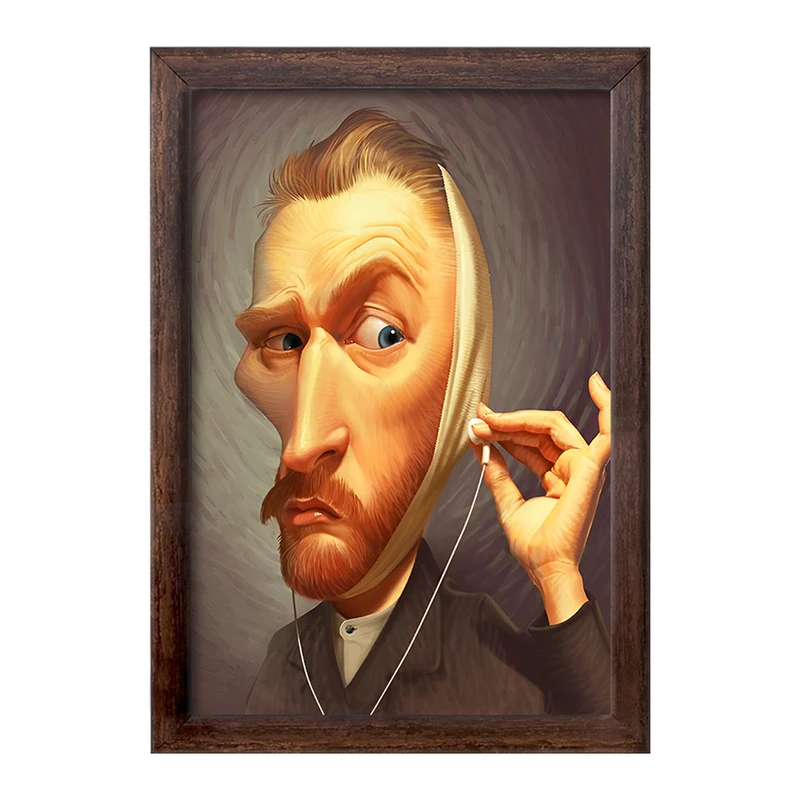 تابلو خندالو طرح ونسان ونگوگ کد F4605