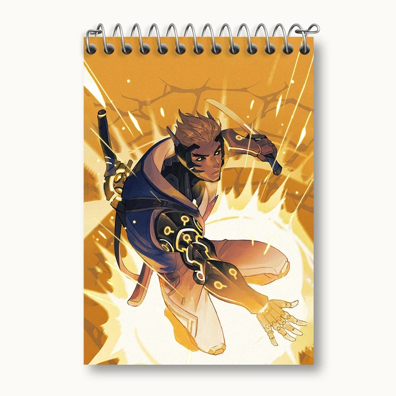 دفتر یادداشت 50 برگ خندالو مدل بازی اورواچ (Overwatch) کد 31629