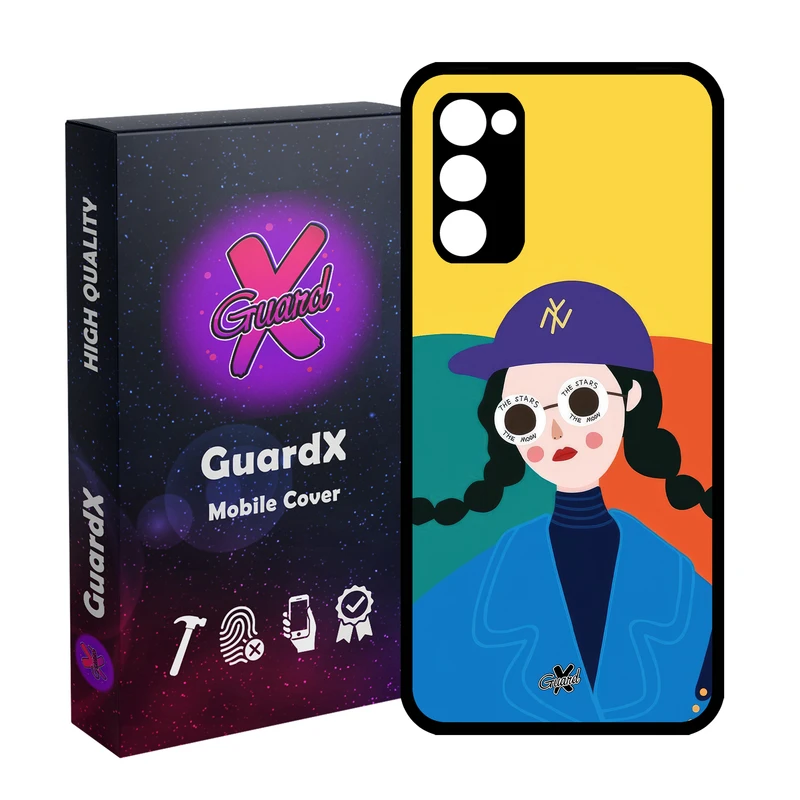 کاور گارد ایکس طرح Girl مدل Glass10629 مناسب برای گوشی موبایل سامسونگ Galaxy S20 FE
