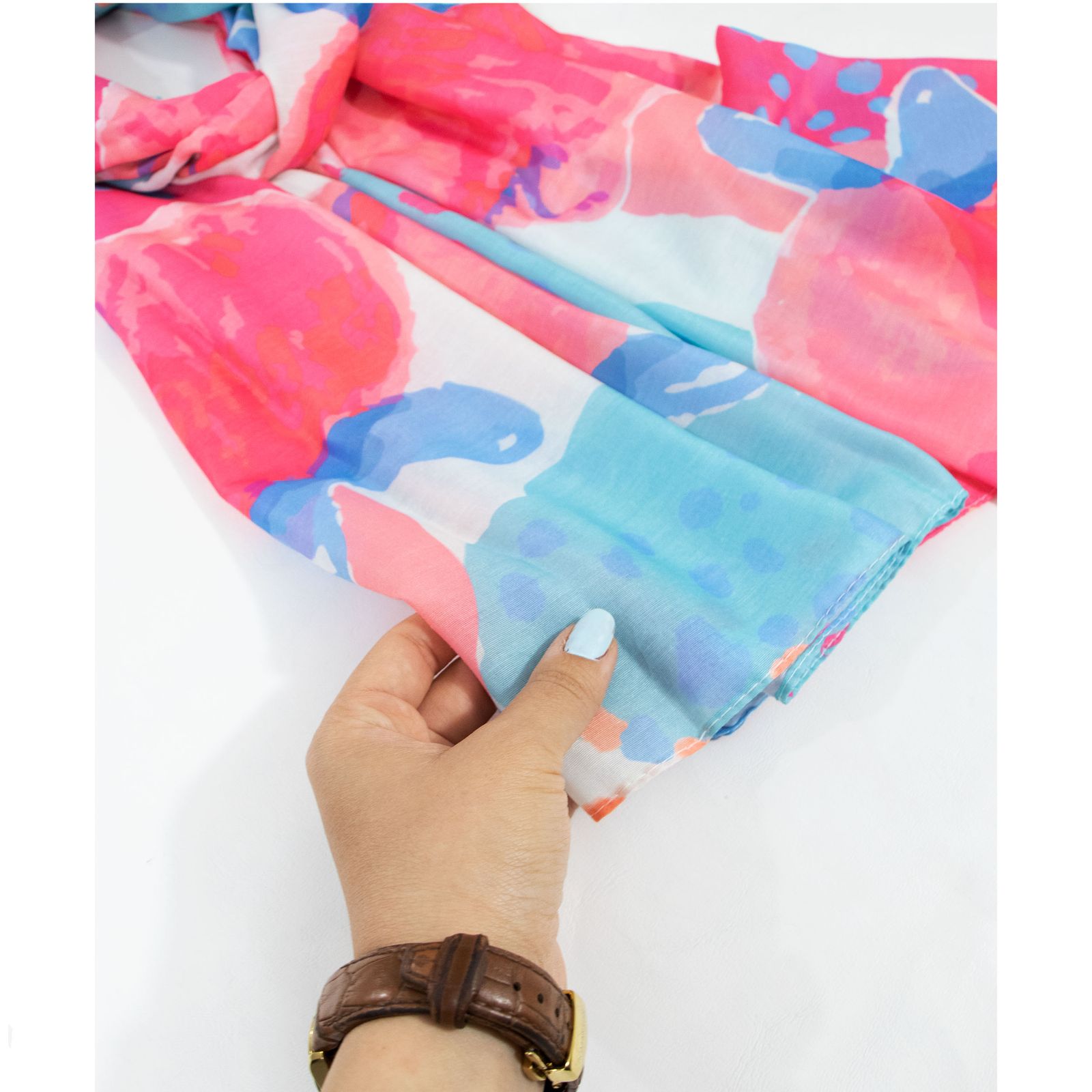 شال زنانه مدل نخی جدید طرح فانتزی بهاره کد 2278 -  - 4