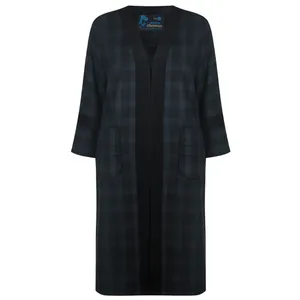 پالتو زنانه چومس مدل  پشمي چهارخانه فوتر 