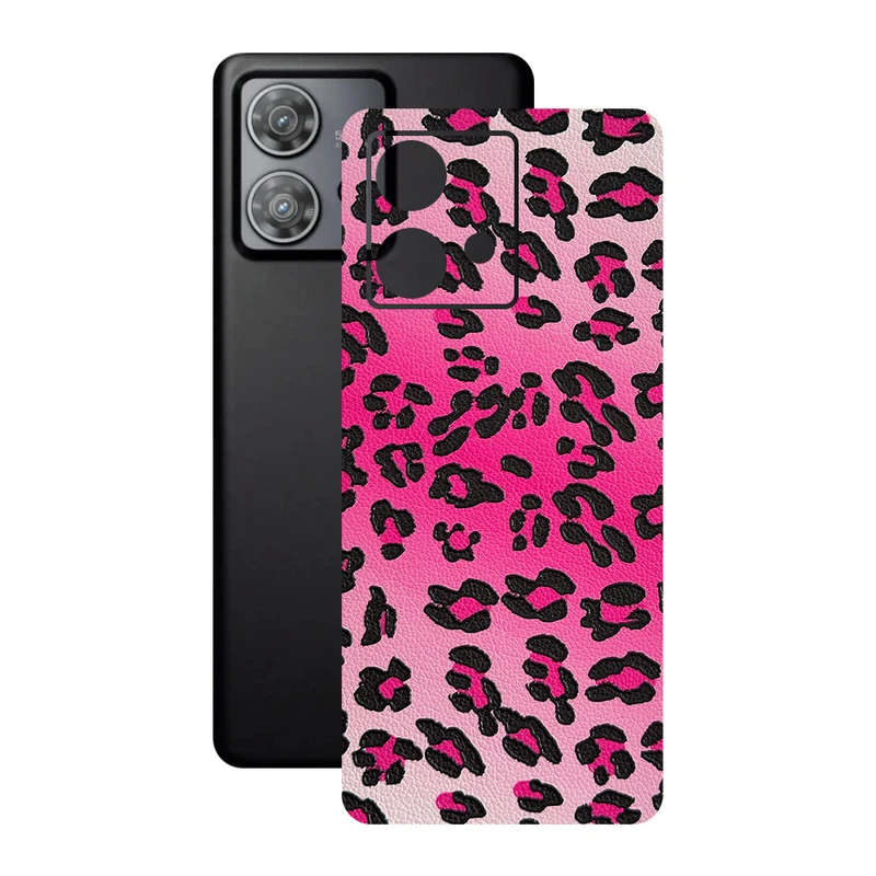 برچسب پوششی ریمکس مدل Leth طرح پلنگی مناسب برای گوشی موبایل موتورولا Edge 40 Neo