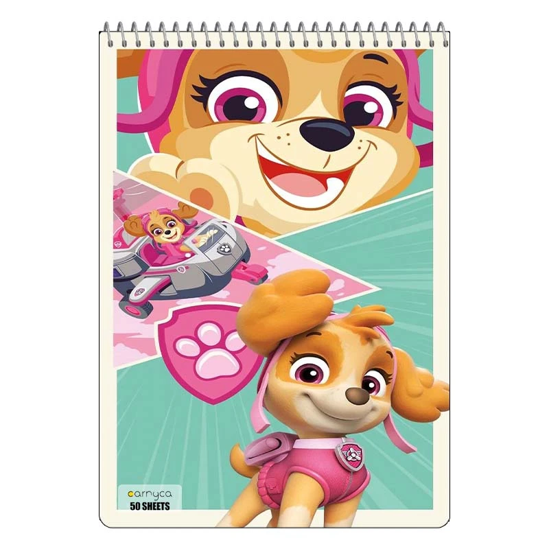 دفتر نقاشی 50 برگ سیمی کارنیکا طرح سگ های نگهبان paw patrol کد 64768
