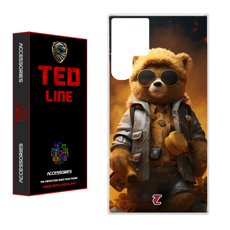 کاور تد لاین طرح خرس جنگی کد 1103 مناسب برای گوشی موبایل سامسونگ Galaxy S24 Ultra