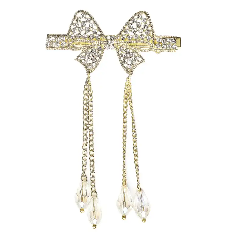 گیره مو زنانه مدل پاپیون آویزدار کد brg 4035